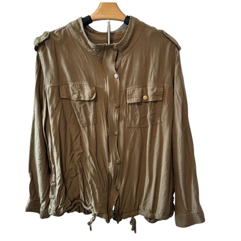 Women’s Olive Green Utility Jacket XL (16) Military Style